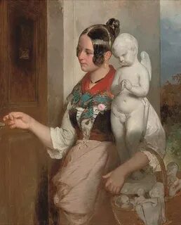 Fendi, Peter (Austrian, 1796-1842) "The figurine seller" 1841.