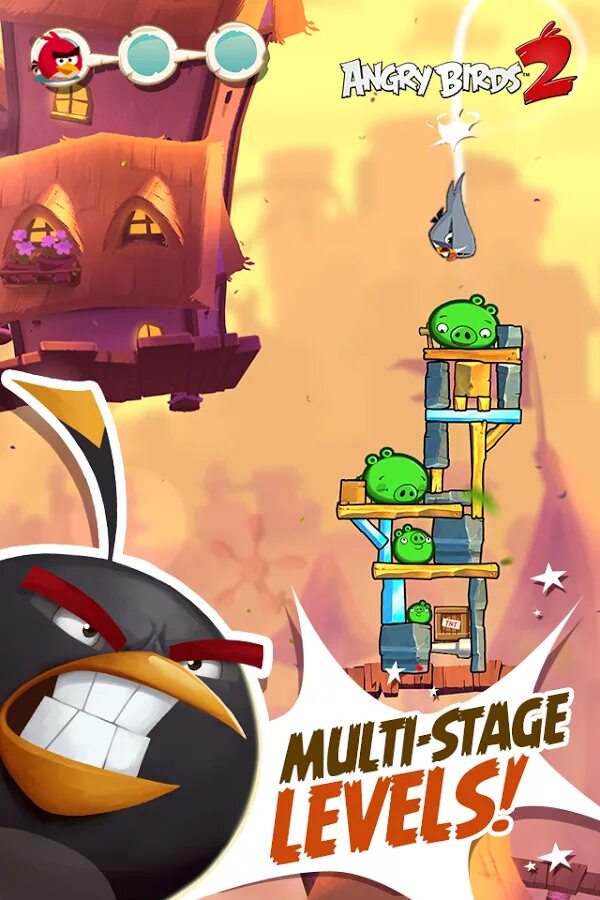 Взломанная angry birds игры. Angry Birds 2 игра. Злые птички 2 игра. Игра Angry Birds v. 2.0.2. Злые птички АПК.