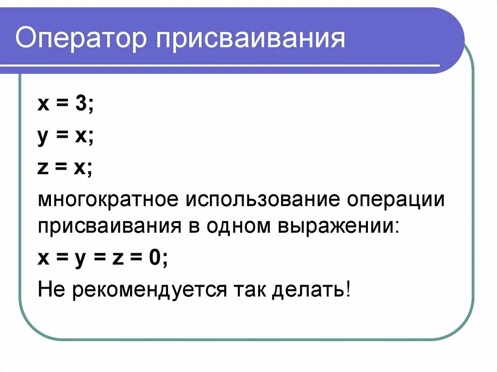 Операция присваивания. Операторы присваивания в си. Знак операции присваивания. Оператор присваивания пример. Операция присваивания c