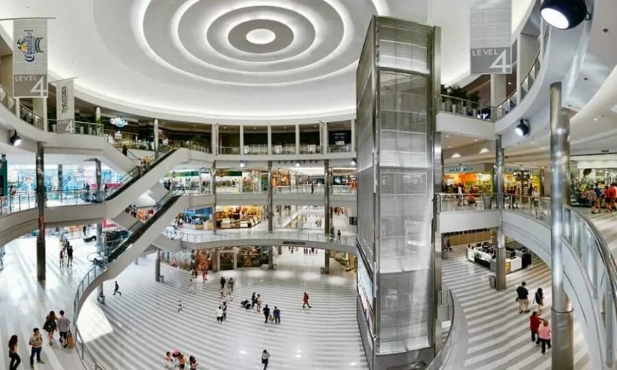 City shopping mall