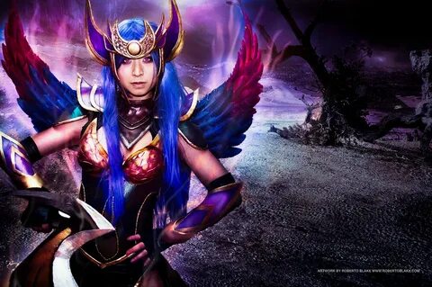 League of Legends Dark Valkyrie Diana Digital Art Behance