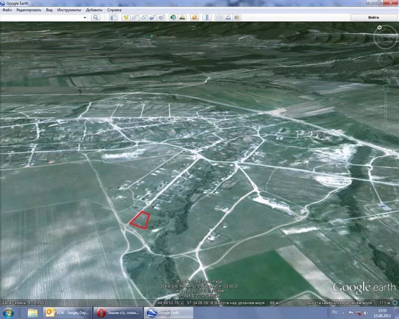 кубань со спутника