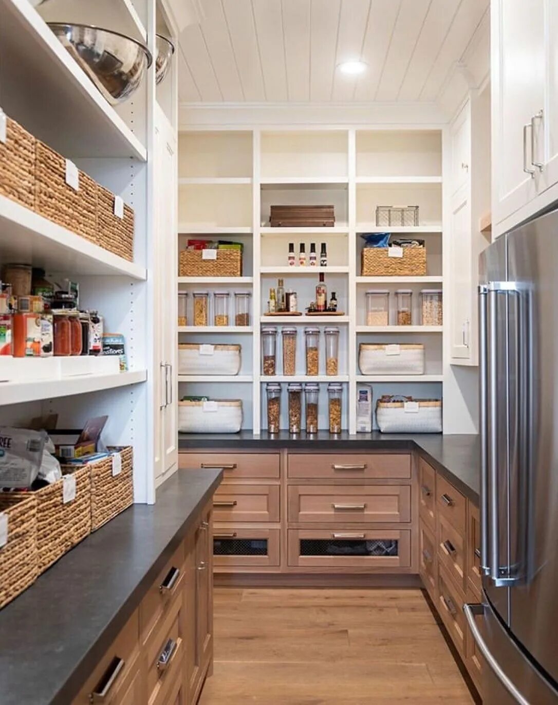 16 Minimalist Home Organization & Decluttering Tips Pantry layout, Kitchen pantr