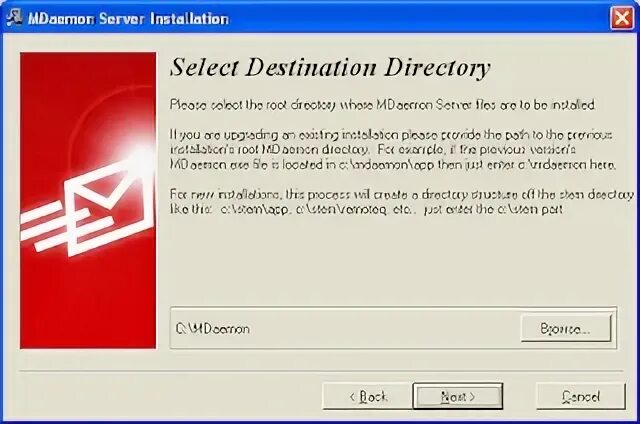 Destination directory exists. Destination directory exists