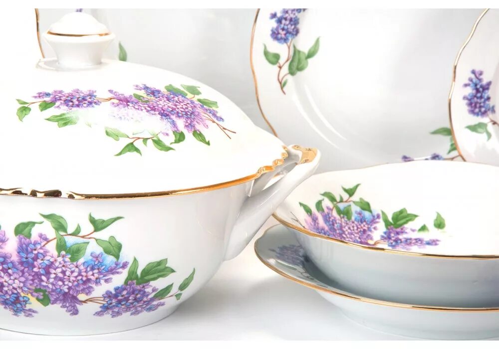 супница сирень дулево. сервиз столовый сирень. сервиз столовый сирень. роспись сирень на фарфоре. столовый сервиз сирень дулево.