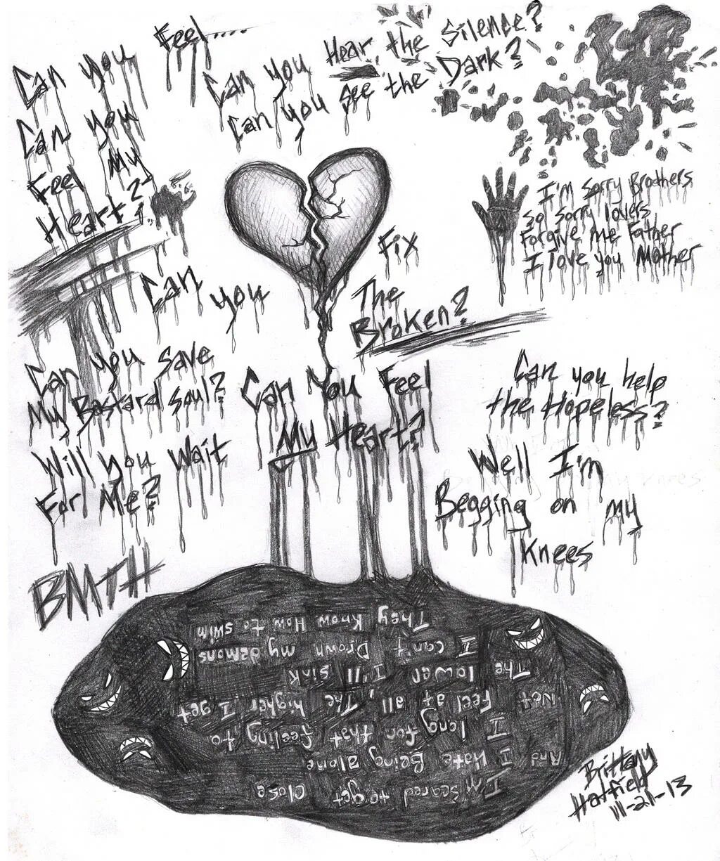 Break my heart if you can. Can you feel my Heart тату. Bring me the Horizon тату эскизы. Тату bring me the Horizon can you feel my Heart. Can you Fix the broken can you feel my Heart.