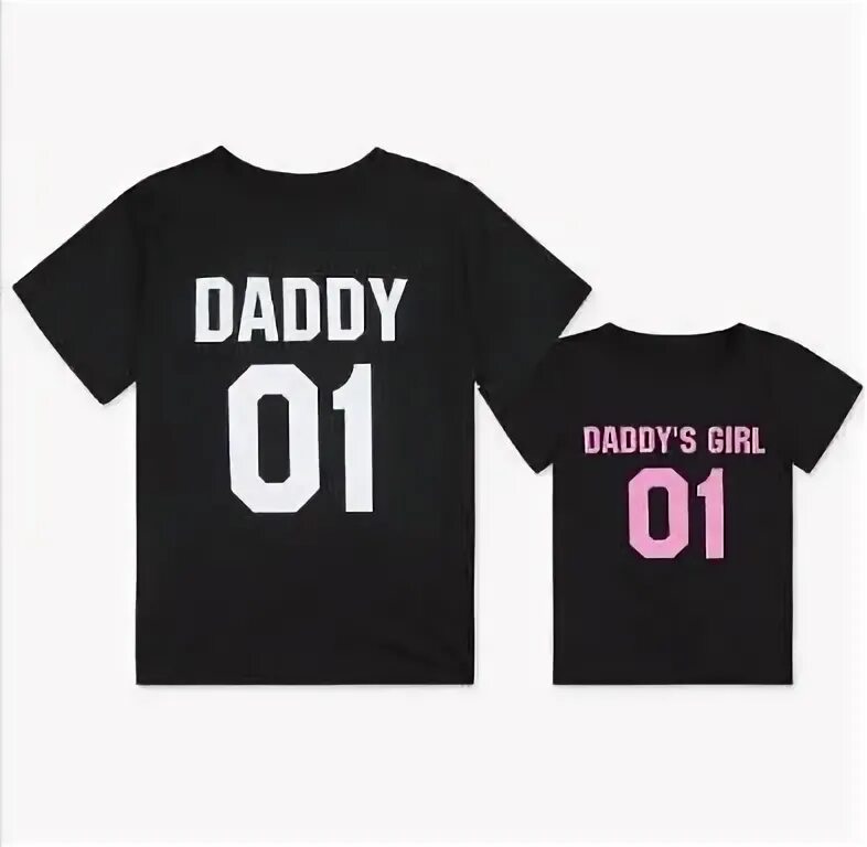 Us daddy. T Shirt Print 'dad, we Love you'.