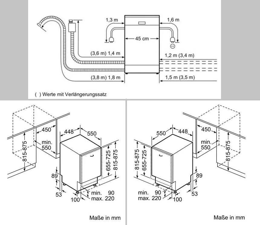 Посудомоечная машина 60 см встраиваемая схема подключения. Встраиваемая посудомоечная машина 45 схема подключения. Посудомоечная машина Bosch 45 см встраиваемая схема установки. Посудомоечная машина 45 см встраиваемая схема монтажа.