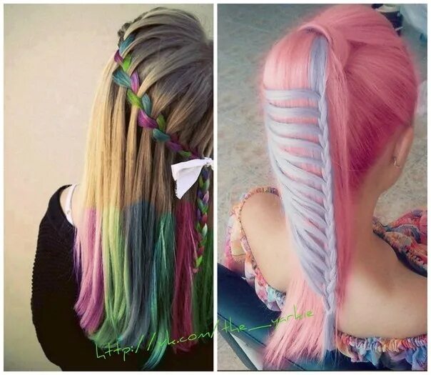 Прически для девочек. Прическа для девочки с цветными прядями. Разноцветные пряди. Прическа для девочки с цветными прядями. Прическа для девочки с цветными прядями.