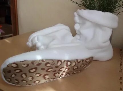 Как сшить домашние тапочки сапожки