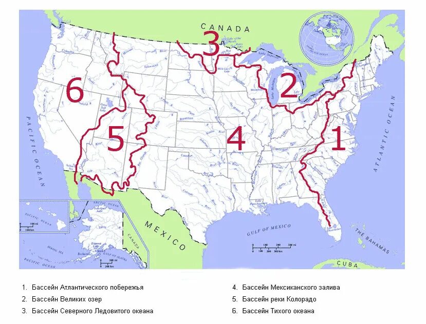 Река миссури бассейн какого океана. Гидрография США карта. Бассейн реки Миссисипи на карте. Реки США на карте. Реки и озера США на карте.