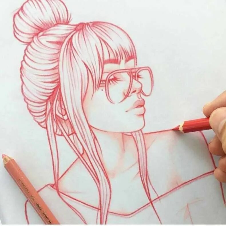 Необычные идеи для рисования. Девушка карандашом. Арты карандашом. Картинки для срисовки девушки.