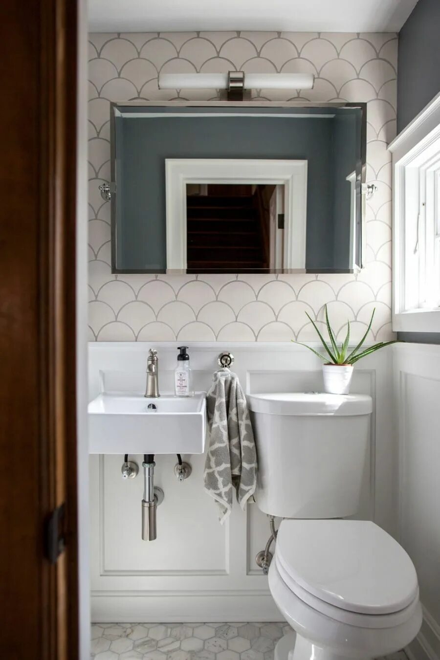 Meg & Steve’s Urban Nest Small toilet room, Powder room small, Powder room desig