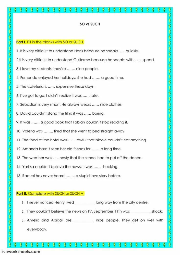 Complete with such or such a. So such упражнения. so such such a упражнения. so such worksheets. such so в английском языке упражнения.