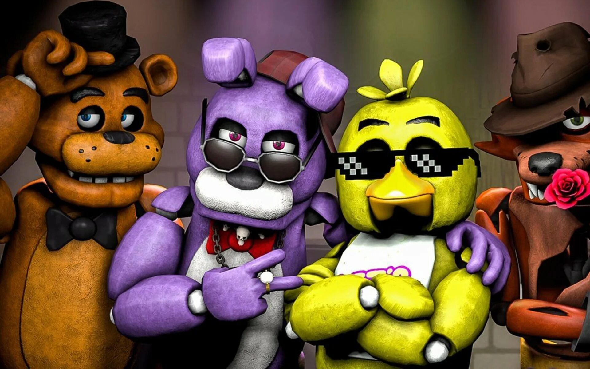 Фнаф fnaf. Фредди 2 чика и Бонни. Фредди Бонни чика. АНИМАТРОНИКИ ФНАФ 1. Бонни и чика ФНАФ 1.