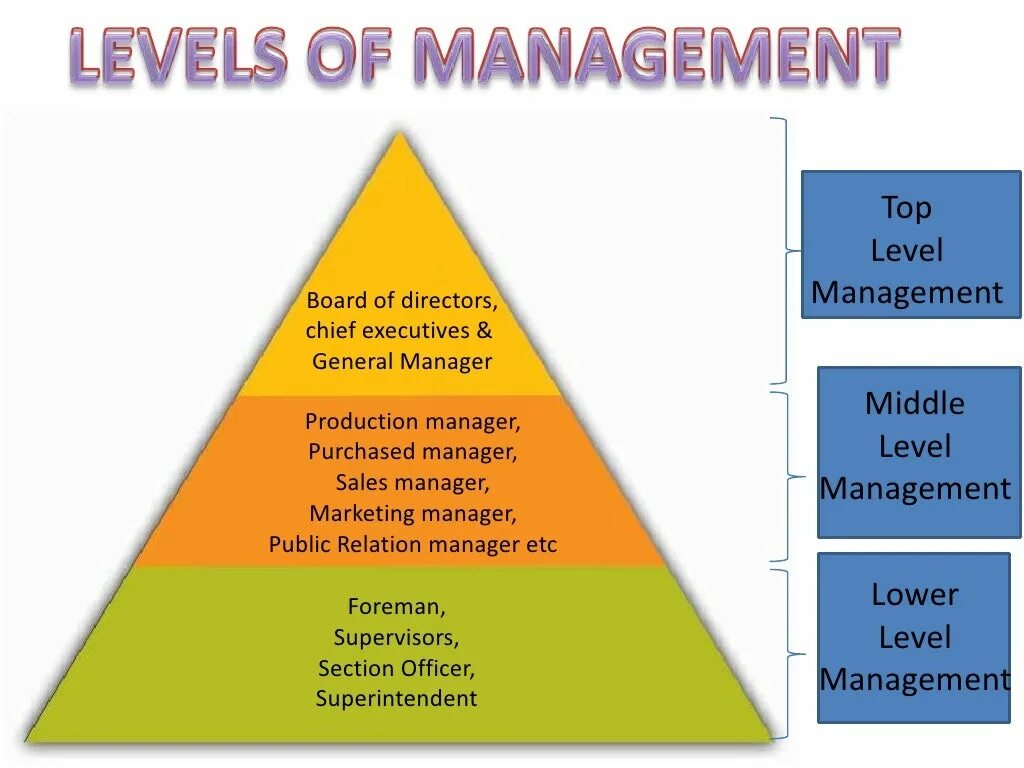 Levels of Management. Three Levels of Management. Иерархия product Manager. Уровни product Manager.