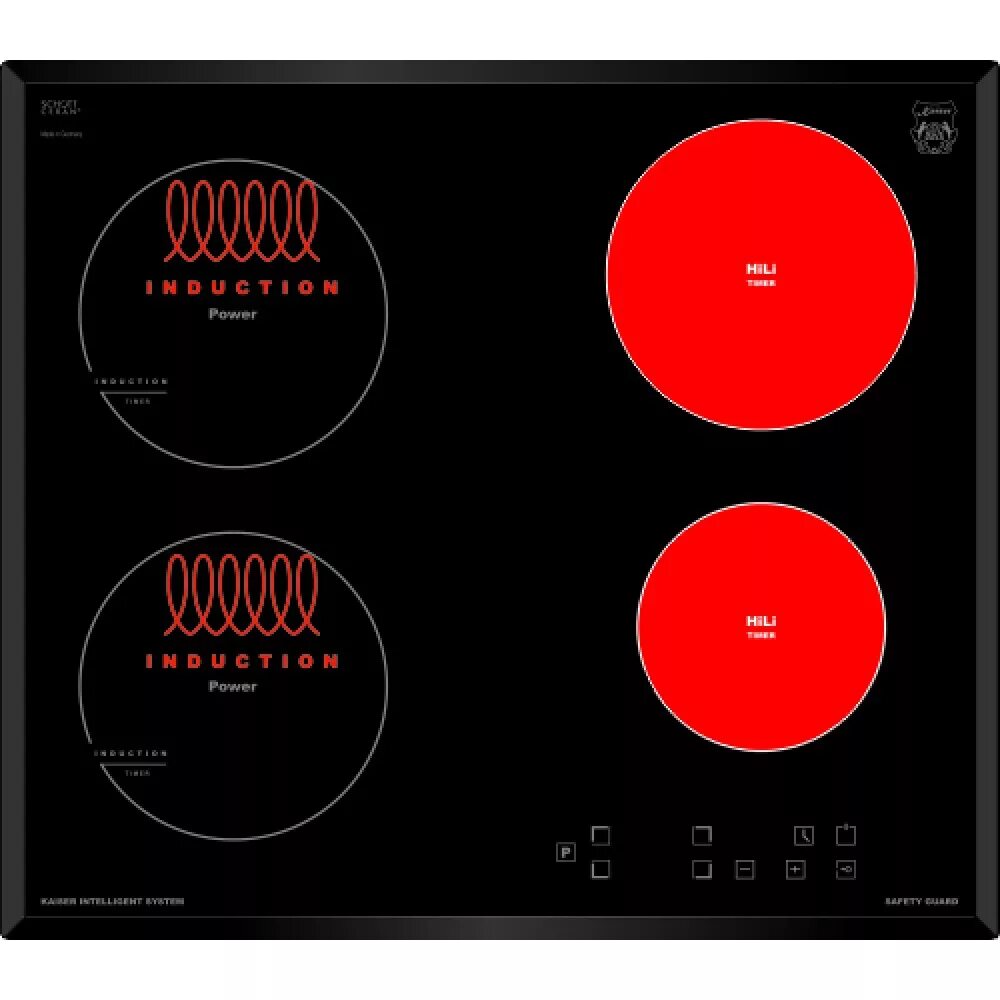 Индукционная варочная и электрическая разница. Индукционная варочная панель Kaiser KCT 6722 Fi. Комбинированная варочная поверхность 2 индукционные 2 электро. Варочная панель комбинированная Кайзер pcg22zpfr. Варочная панель Кайзер электрическая 4-х конфорочная встраиваемая.
