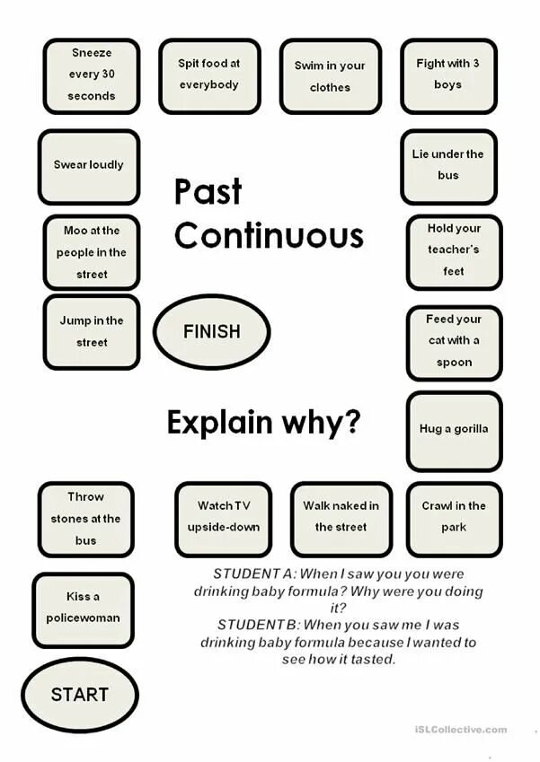 Https en islcollective com. Past simple past Continuous activities. Past simple vs past Continuous speaking Cards. Past simple vs past Continuous Board game. Past Continuous Board game.