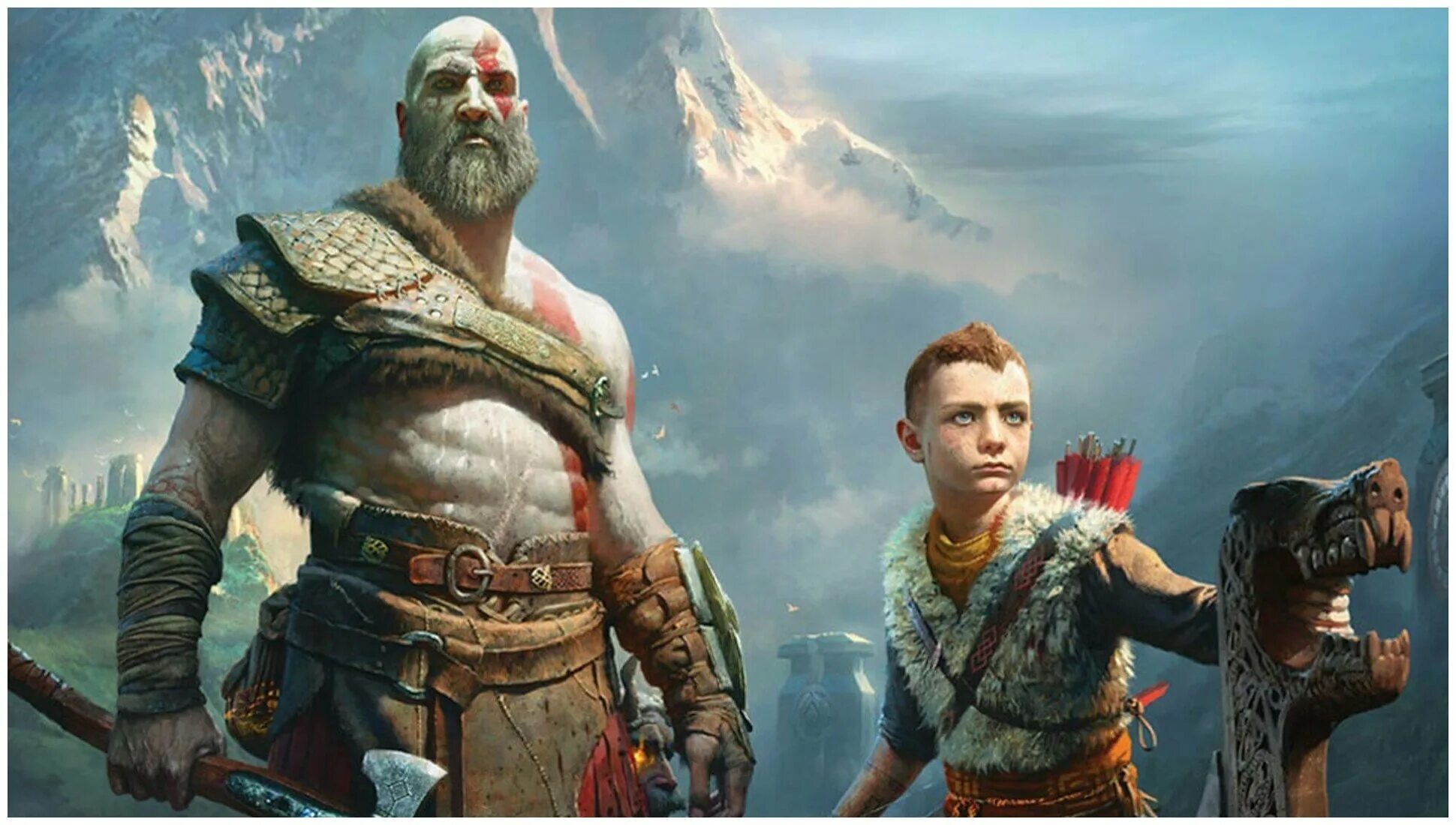 Игра бога. God of War 2018 Кратос и Атрей. Кратос God of War 4. Кратос God of War 2018. God of War 4 Кратос и Атрей.