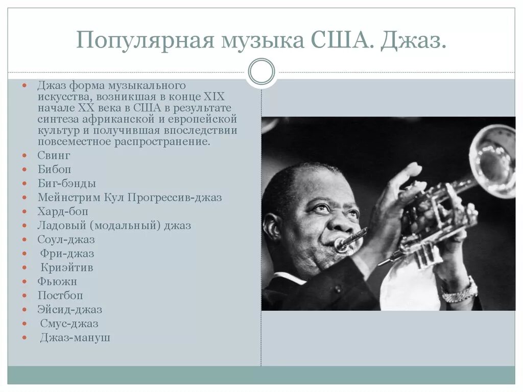 Известные джазовые музыканты. Известные джазовые композиции. Имена известных джазовых музыкантов. Музыкальная культура США.