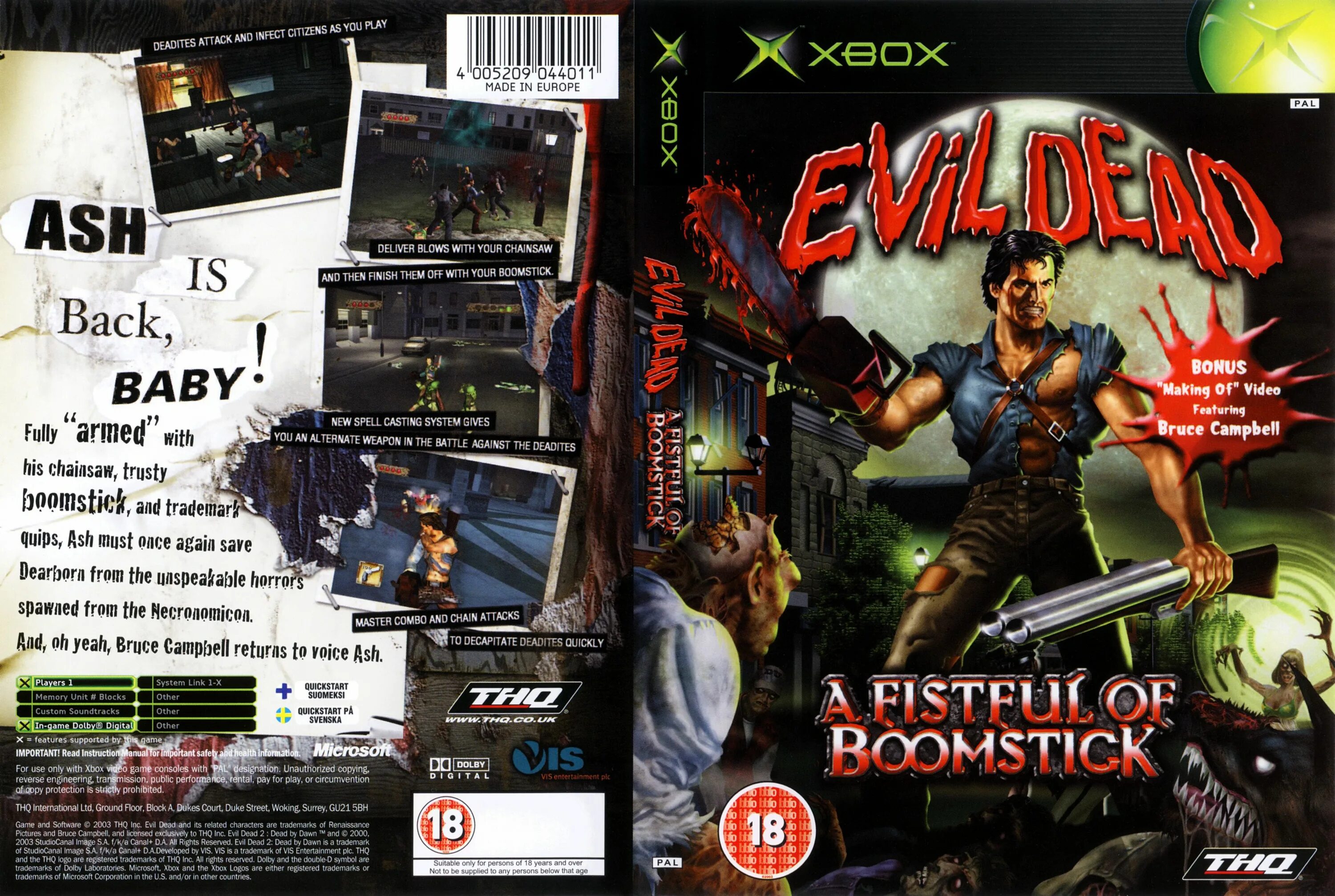 Evil Dead: a Fistful of Boomstick обложка ps2.