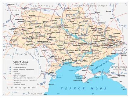 Карта украины с селами