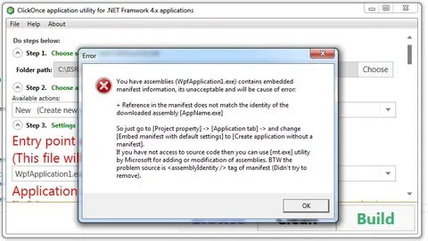 Manifest error