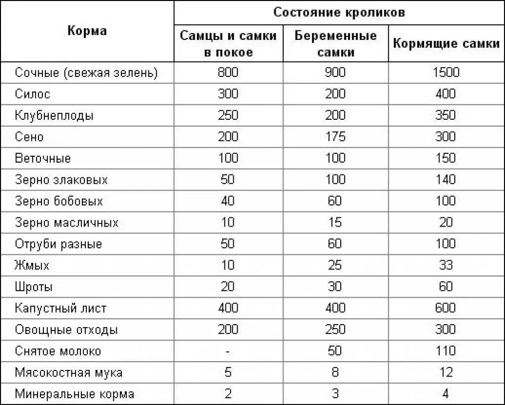 Сколько кормить кролика. Сколько корма для кроликов. Сколько давать комбикорма кроликам. Нормы кормления кроликов в сутки на 1 голову комбикорма. Таблица кормления кроликов.