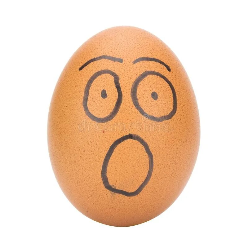 Man face egg