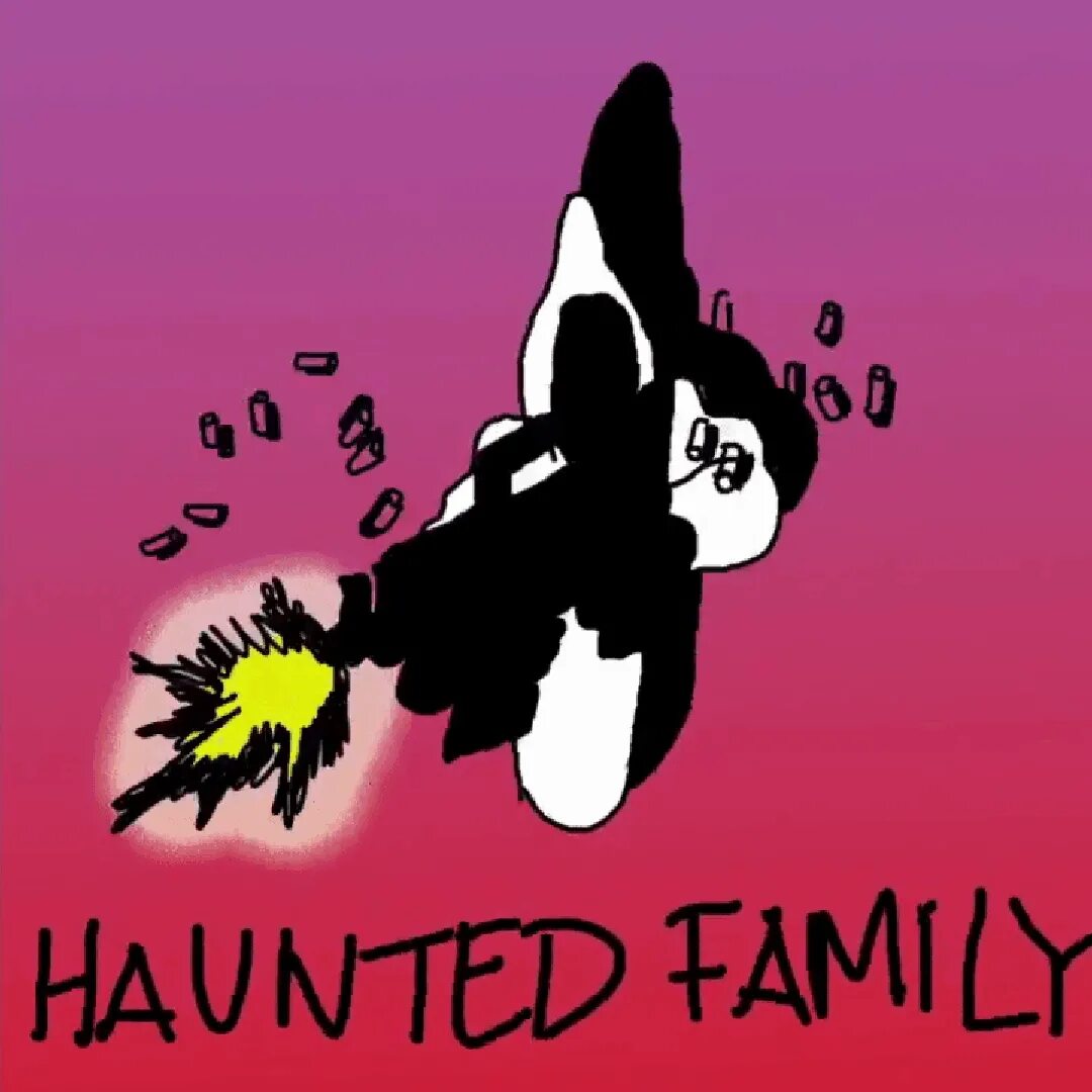 52 и хаунтед текст. Кизару хаунтед Фэмили. Haunted Family гифка. Привидение Haunted Family. Логотип Haunted Family.