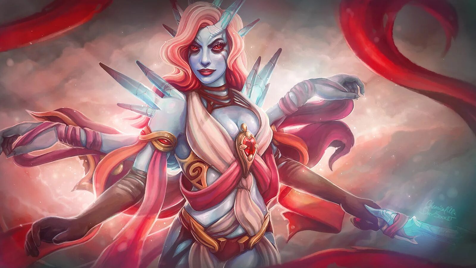 Дота 2 легла. Vengeful spirit арт. Венга дота 2 арт. Dota 2. Аркана на венгефул спирит.
