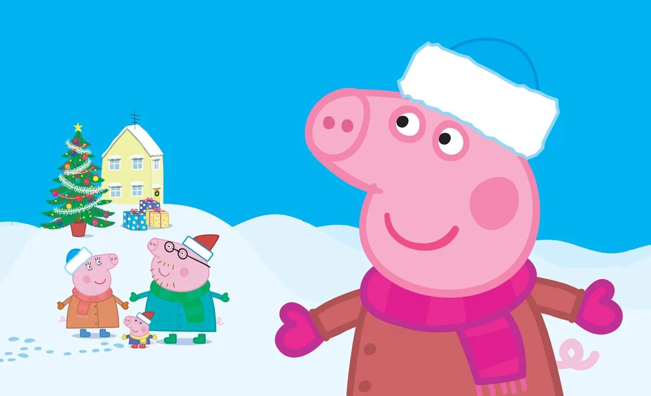 Свинка Пеппа. Свинка Пеппа зима. Свинка Пеппа Новогодняя. Peppa pig ice skating