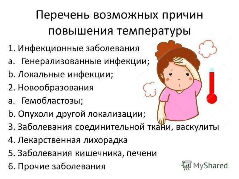 Температура у ребенка без симптомов 5 лет