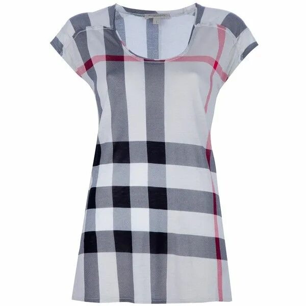 T check. Burberry brit clothes. checked t shirt.