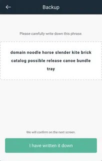 Seed phrase wallet