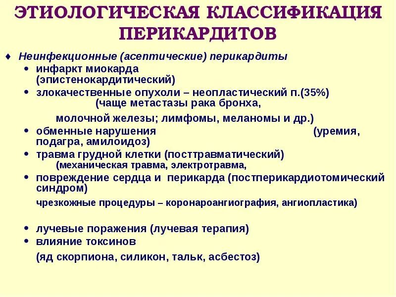 Осложнения перикардита. Перикардит классификация. Перикардит определение классификация. Эпистенокардитический перикардит. Классификация перикардитов по морфологии.