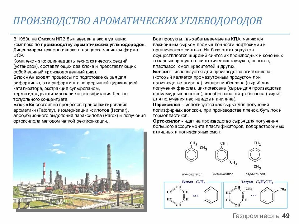 Углеводород анализ. Комплекс производства ароматических углеводородов ОНПЗ. Установки производства ароматических углеводородов производители. Омский нефтезавод завод ароматических углеводородов. Схема производства ароматических углеводородов.