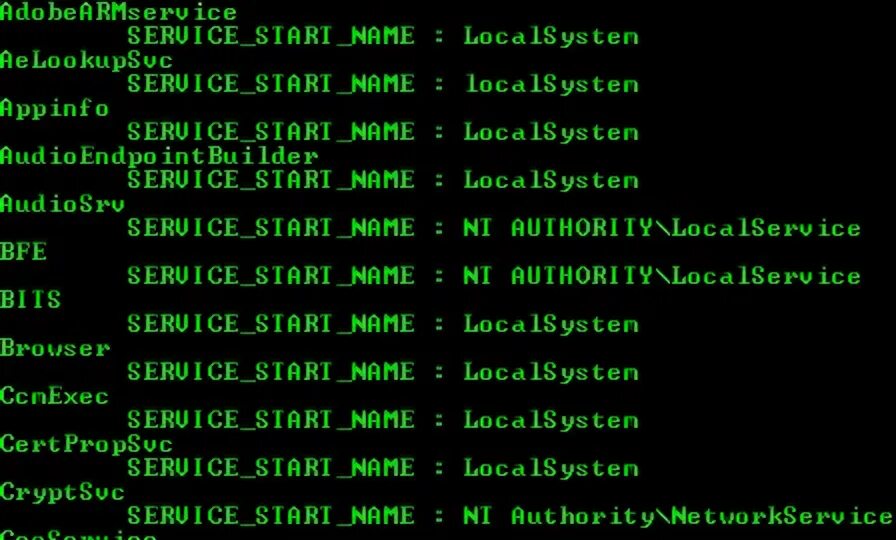 Cmd service. Cmd service