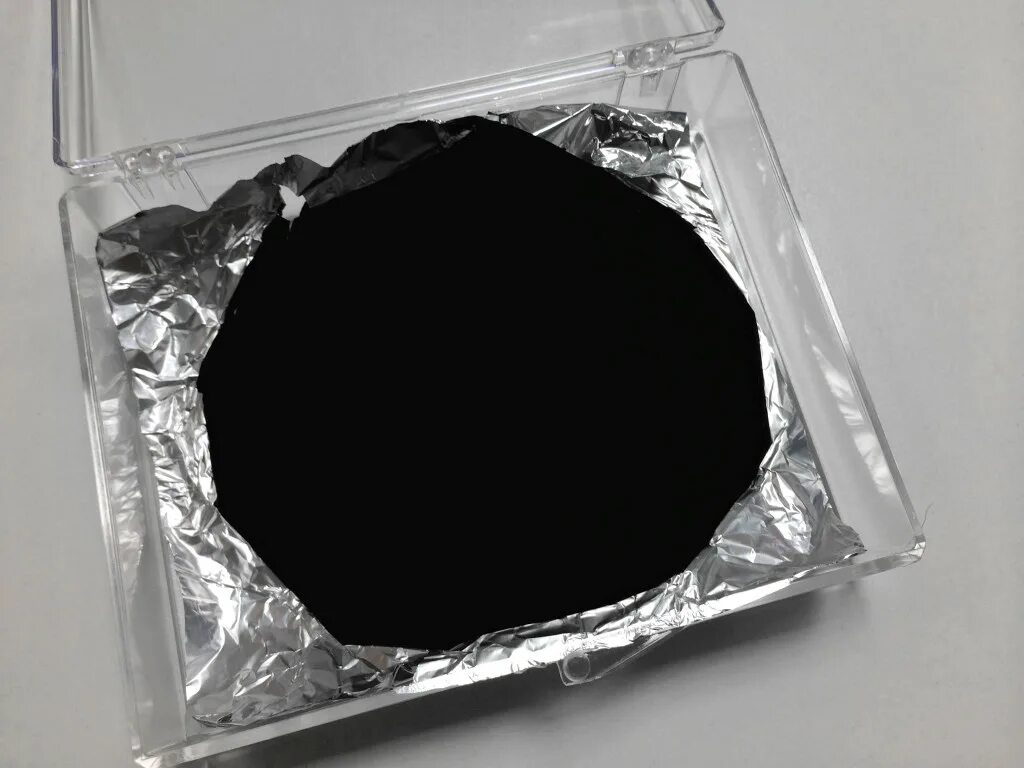 Чисто чёрный фон без ничего. Идеально черный цвет. Костюм из ванта блэк. Полностью черный цвет. Идеально черный.