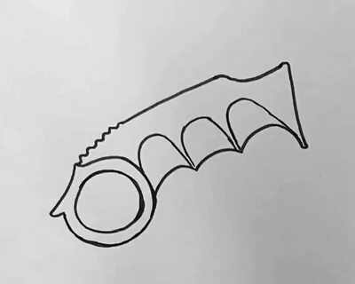 Нож керамбит рисунок