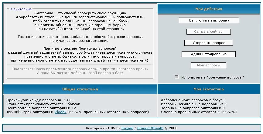 Вопросы на админку