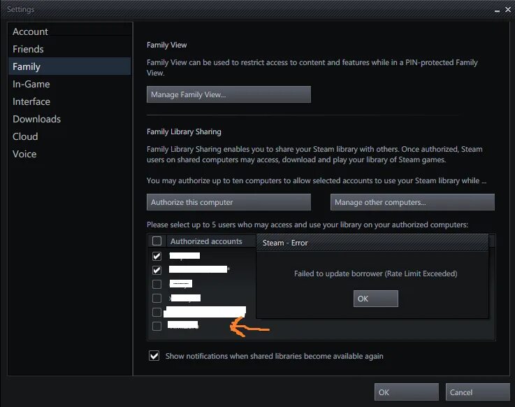 Как сделать семейную библиотеку в steam. Семейный аккаунт стим. Семейный код стим. Семейный режим стим. Как включить Steam Family sharing.