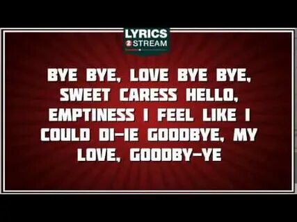 Bye bye bye lyrics