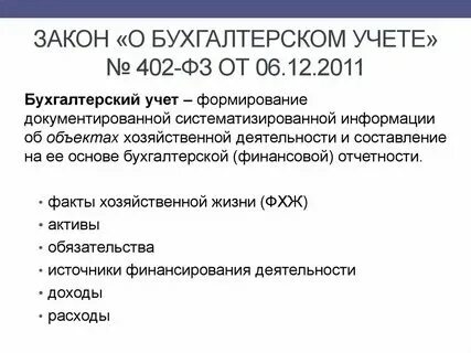 Фз 402 счета