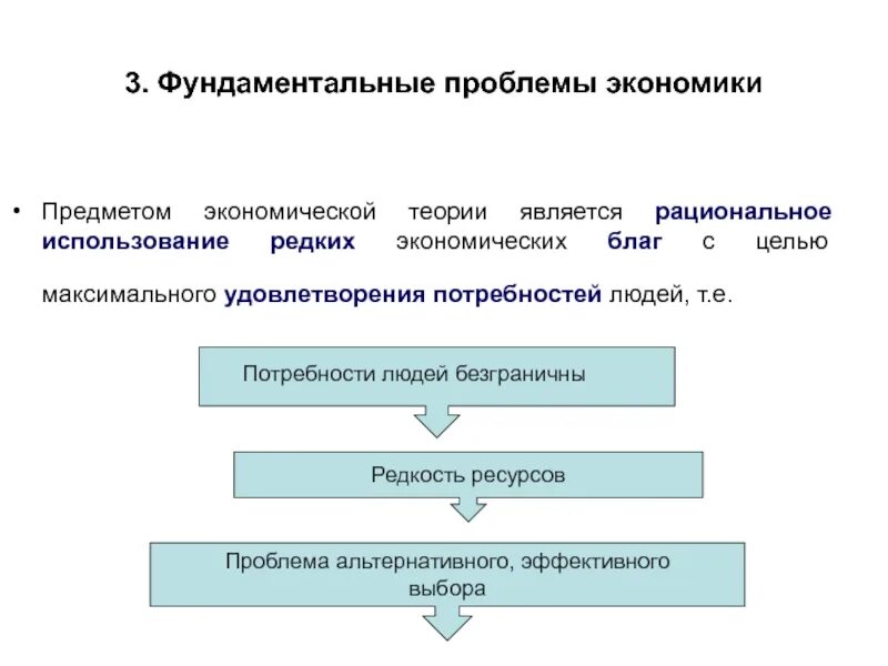 Фундаментальные проблемы экономики. Фундаментальные проблемы экономики и предмет экономической теории. Три фундаментальные проблемы экономики. Проблемы экономической науки.