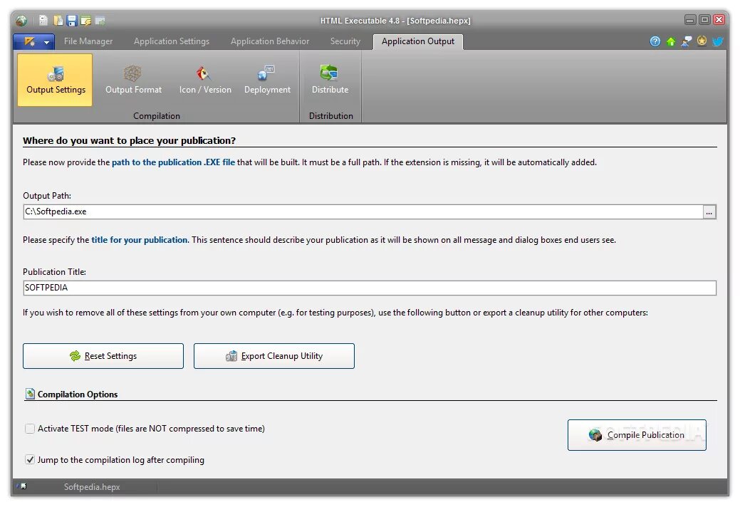 Program executable files. Program executable files