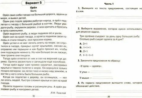 Орлята тестирование ответы
