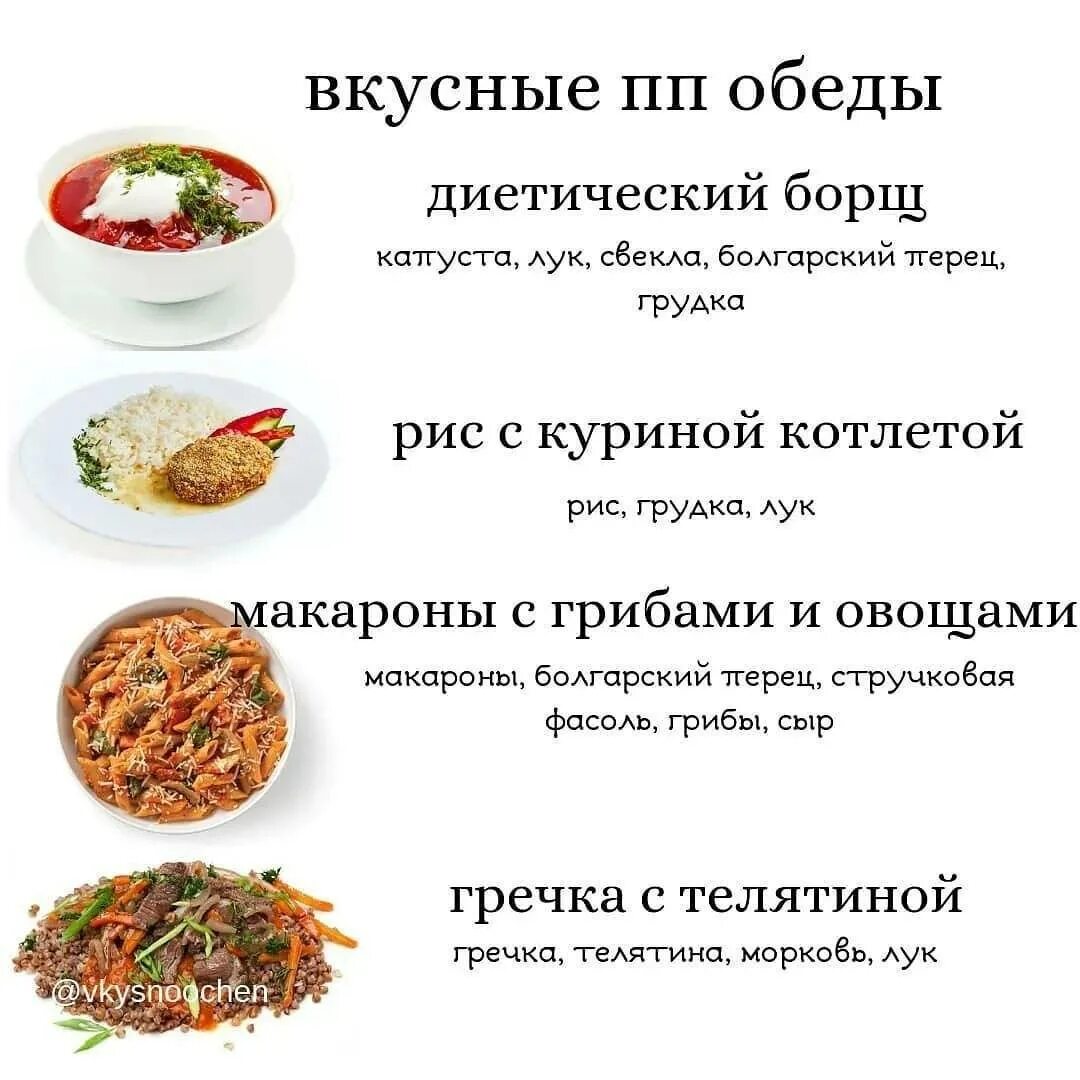 Простые рецепты для правильного питания