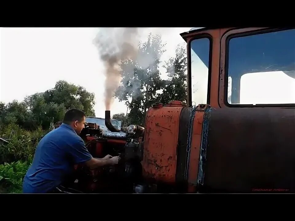 Запуск дизеля видео. Запуск после простоя тракторов.