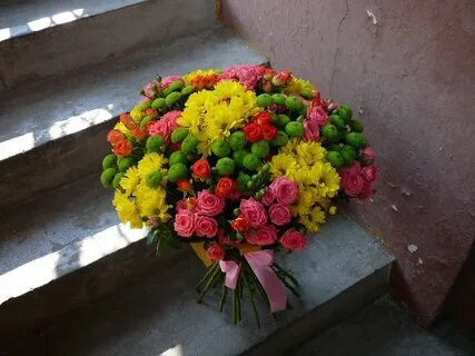 Букет на улице